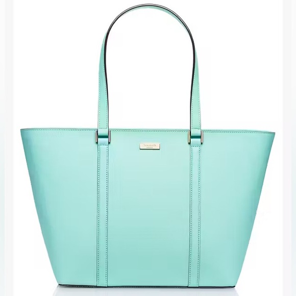 kate spade Handbags - Kate Spade Newbury Lane Dally Tote Blue Hydrangea Saffiano Cow Leather Work Bag